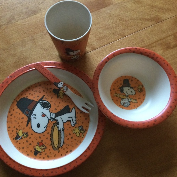 Peanuts Other - PEANUTS Childs thanksgiving place setting.